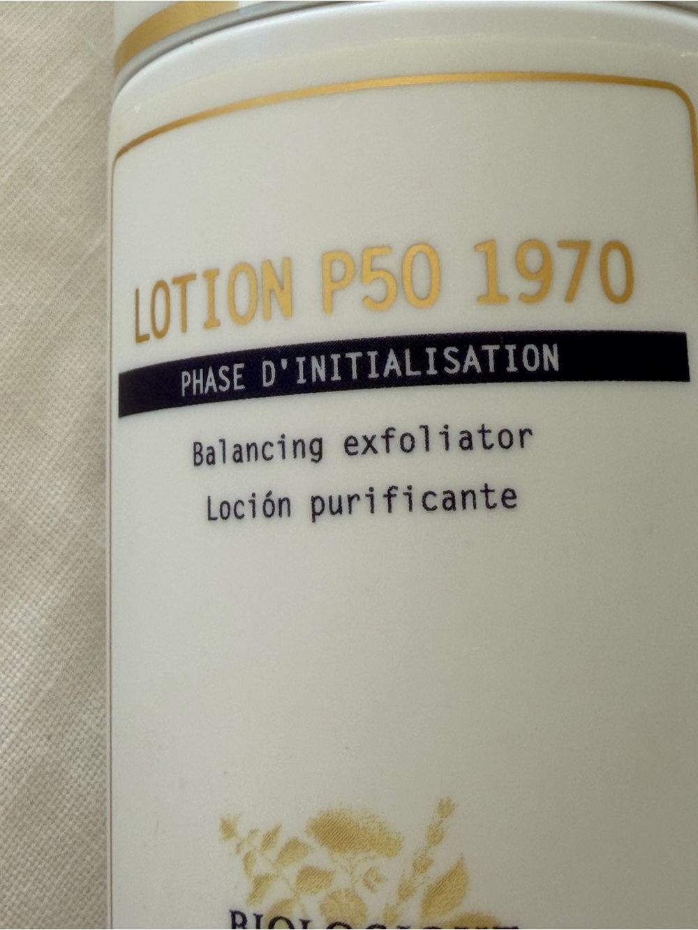 ORIGINAL BIOLOGIQUE RECHERCHE LOTION P50 1970